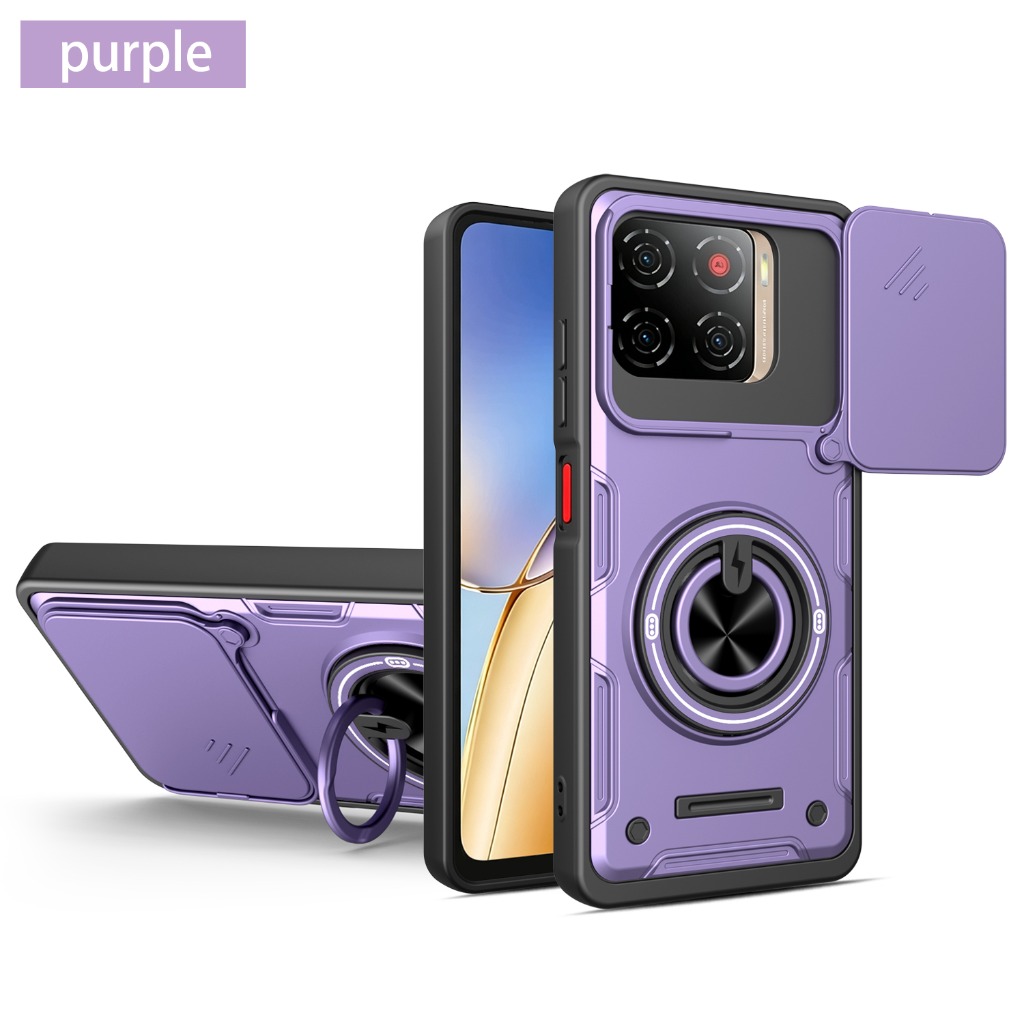 Camera Lens Protector - Kameraobjektiv-Schutzschutz 360° ° Ringhalter-Ständer, gepanzerte Handyhülle