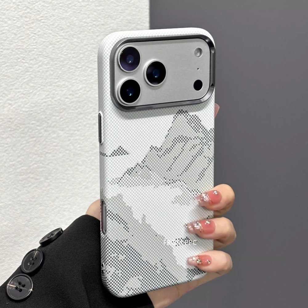 Camera Lens Protector - Snow Mountain Magnetische Hülle für iPhone