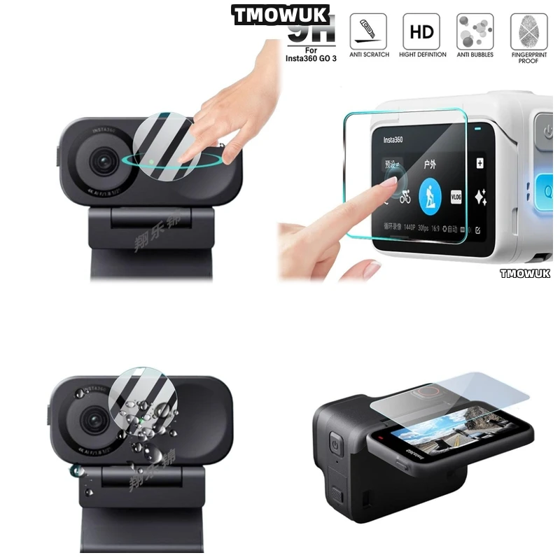 Flexible Tpu Film - Flexibles Hartglas-Display + TPU-Objektivfolie für Insta360