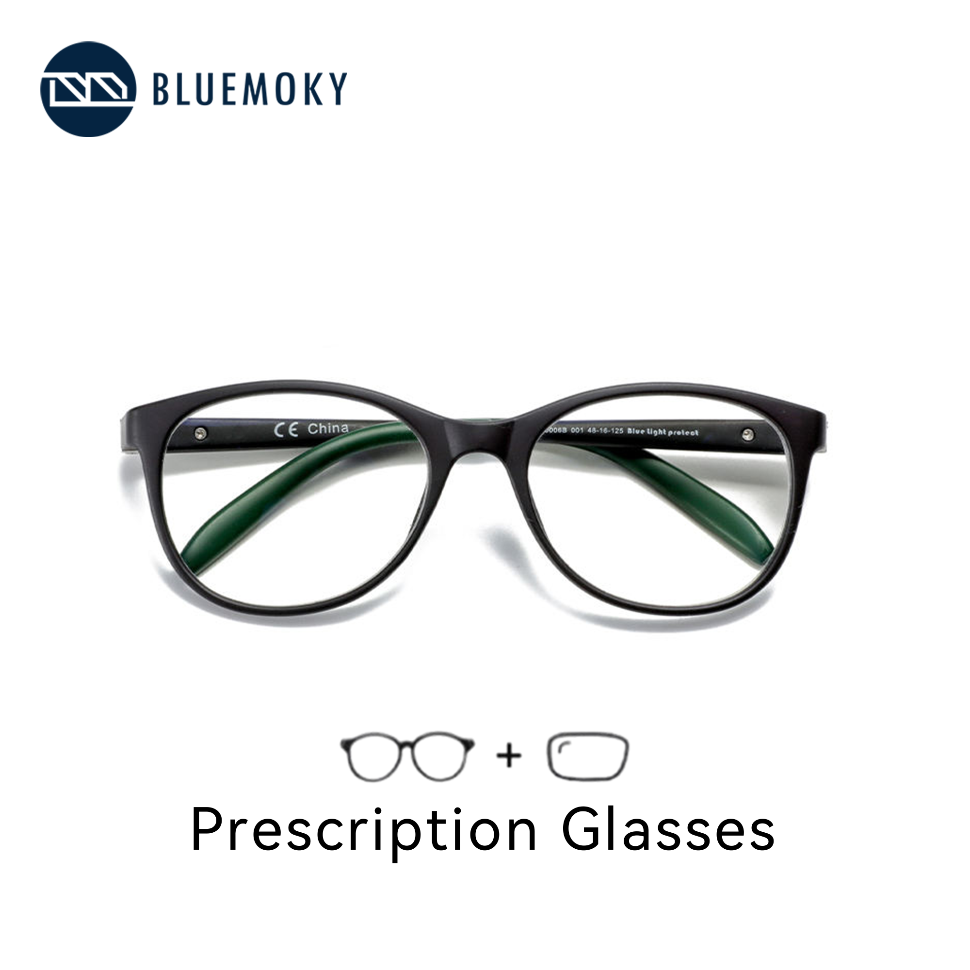 Anti Blue Light Film - BLUEMOKY Quadratische Korrektionsbrille für Kinder, TR90,