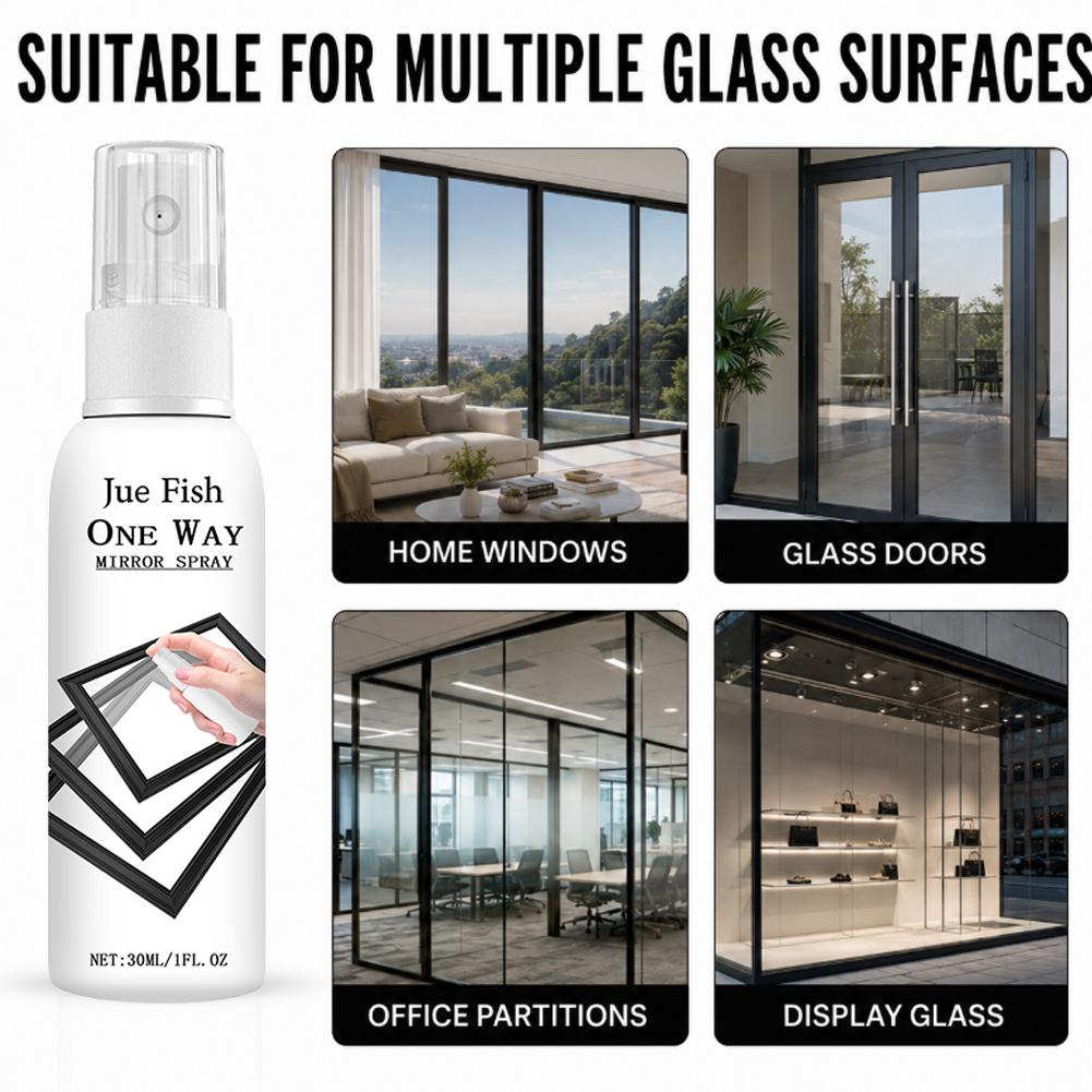 Glass Protector Auto - Einweg-Sichtschutzglas-Spray Anti-Spionage-Fensterfolie Spiegeleffekt Isolierung UV-Blockierung Heim-