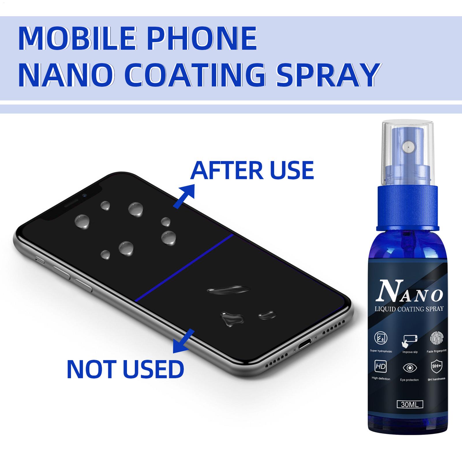 Oleophobic Coating Spray - Anti-Kratz-Beschichtungsspray Hydrophobe Oleophobe Displayschutzfolie Flüssiger Schutz