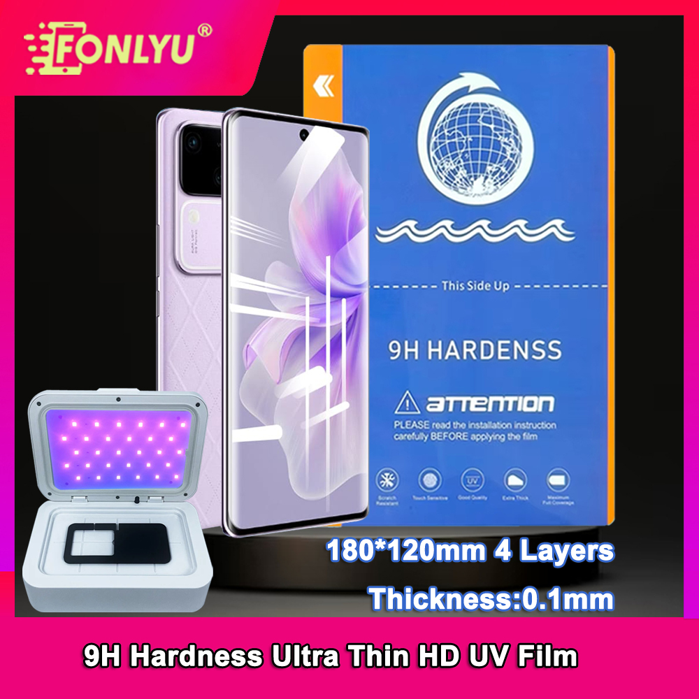 Screen Protector Cutter - FONLYU HD UV-Folien-Displayschutzfolie für Schneidemaschine, 9H,