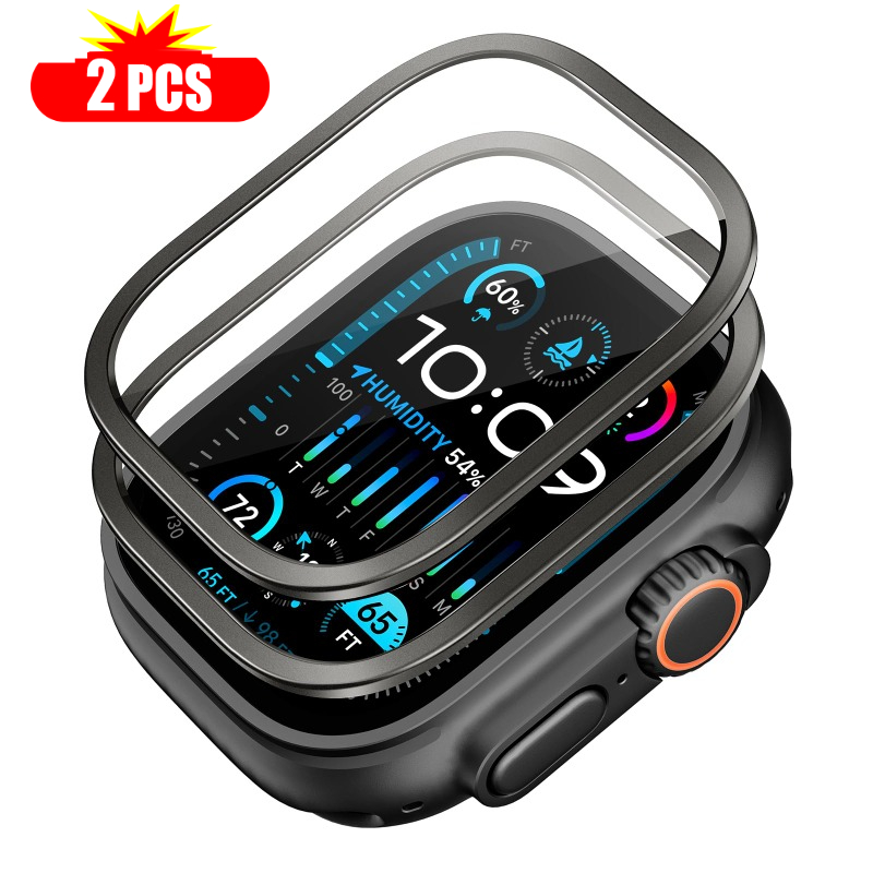 Smartwatch Screen Film - 2 Stück gehärtetes Glas für Apple
