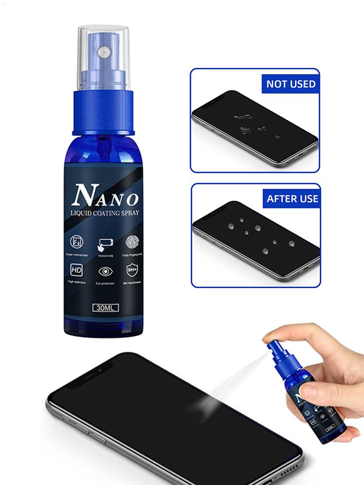 Oleophobic Coating Spray - Anti-Kratz-Beschichtungsspray Hydrophobe Oleophobe Displayschutzfolie Flüssiger Schutz