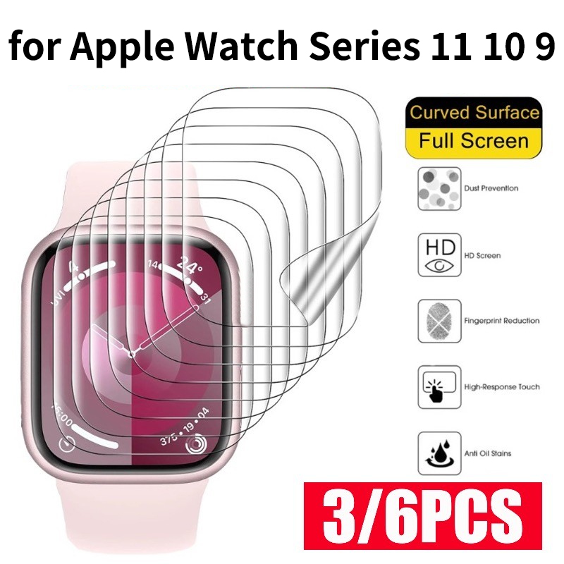 Smartwatch Screen Film - 6 Stück Displayschutzfolie für Apple Watch