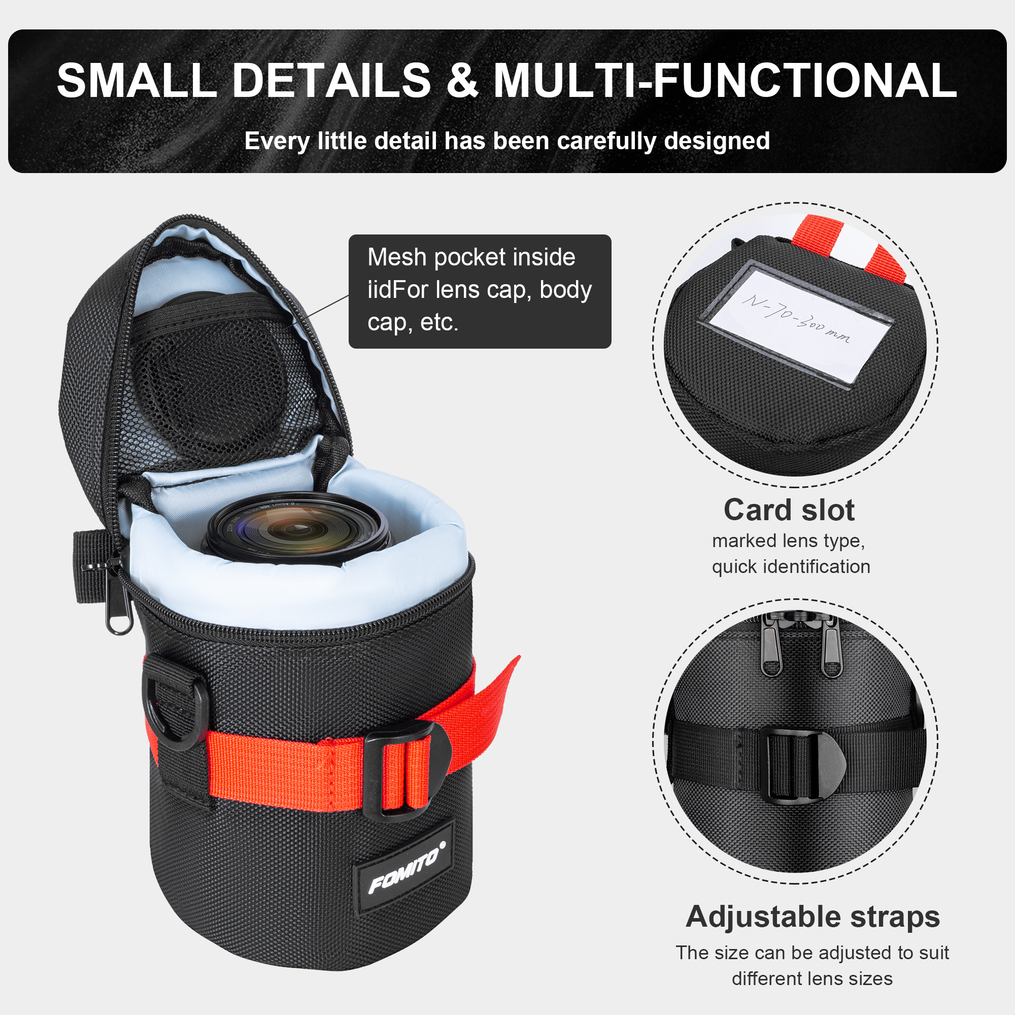 FOMITO Kameraobjektivtasche, w – Camera Lens Protector Bewertung und Preis