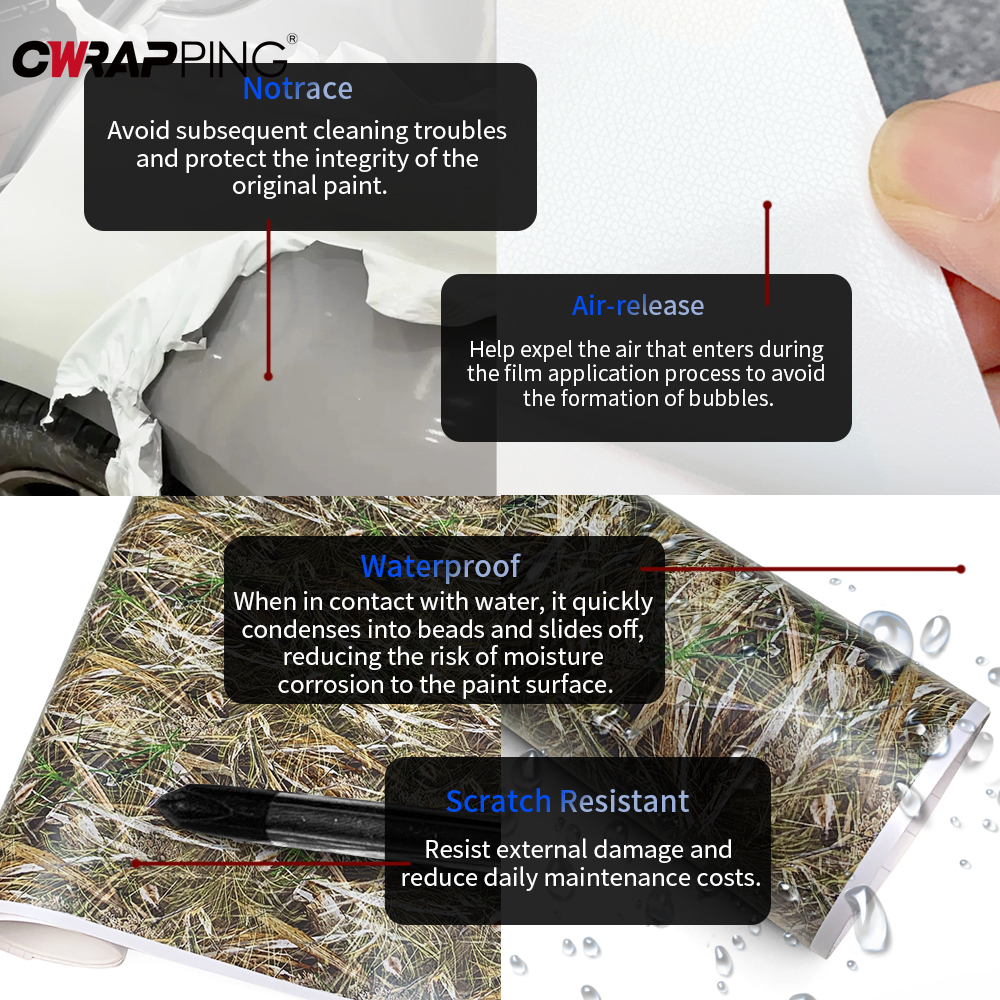Blatt-Tarnmuster-Aufkleber für – Full Cover Adhesive Bewertung und Preis