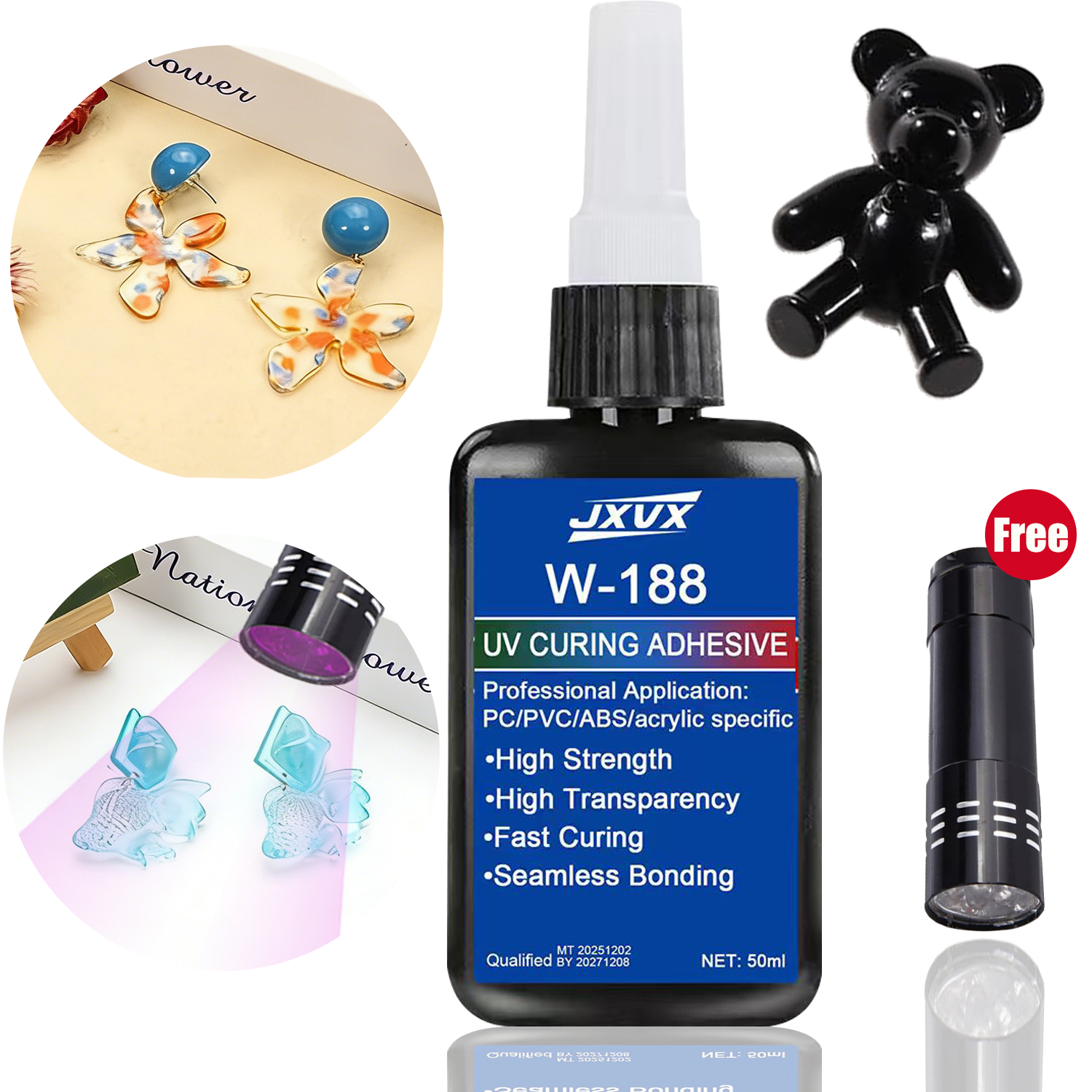 1,76 oz UV-Harz-Sets mit Lampe – Liquid Uv Glue Kit Bewertung und Preis