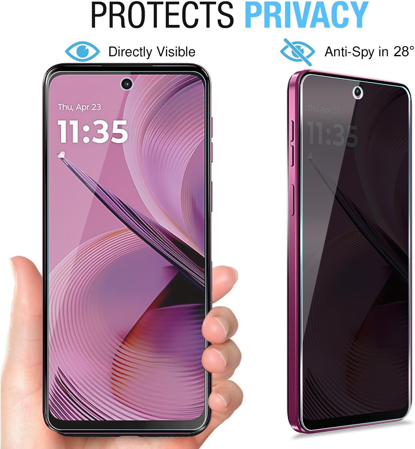 [2er-Pack] Für Moto G 5G 2025  – Privacy Filter 2Pack Bewertung und Preis