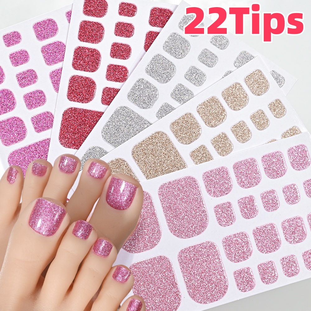22 Tipps Rosa Glitzer Zehennag – Full Cover Adhesive Bewertung und Preis